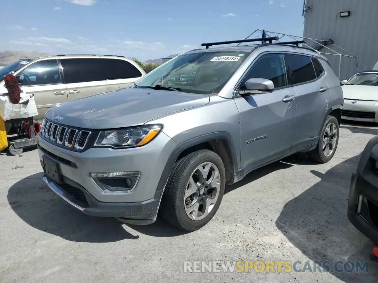 1 Photograph of a damaged car 3C4NJCCB2KT676179 JEEP COMPASS 2019