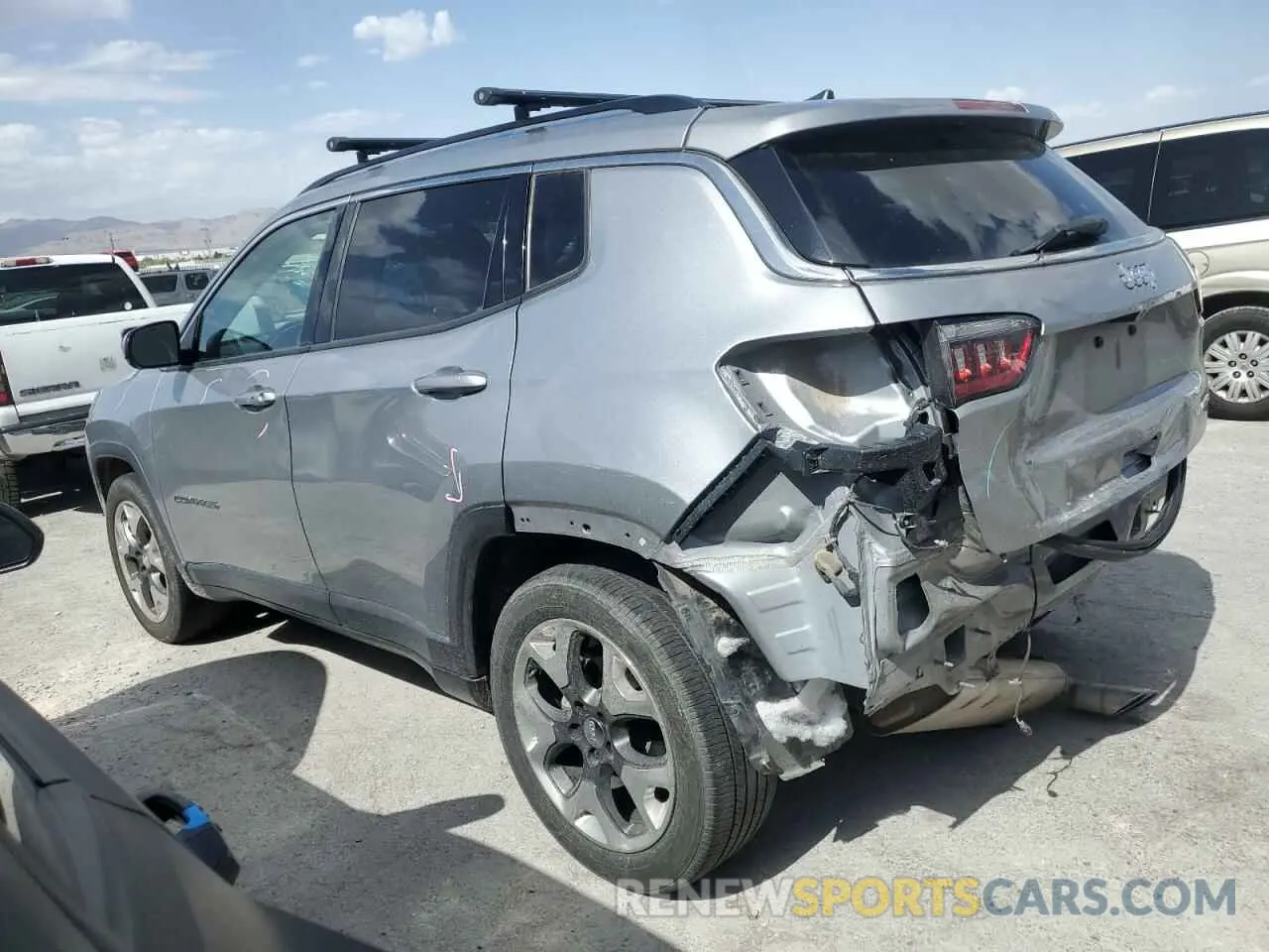 2 Photograph of a damaged car 3C4NJCCB2KT676179 JEEP COMPASS 2019