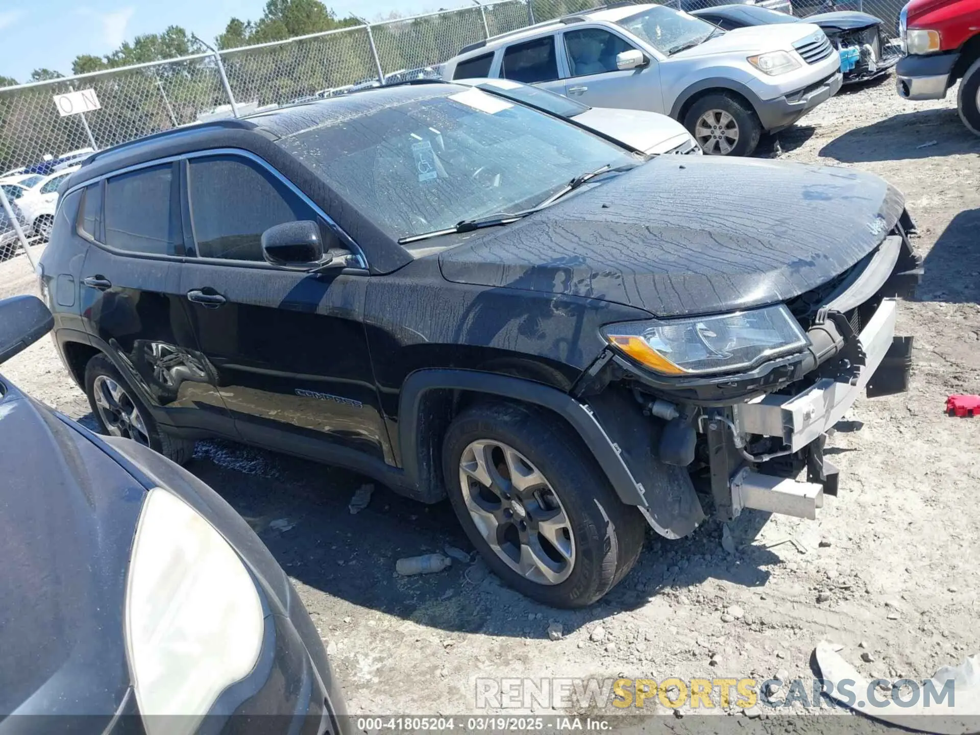1 Photograph of a damaged car 3C4NJCCB5KT667265 JEEP COMPASS 2019