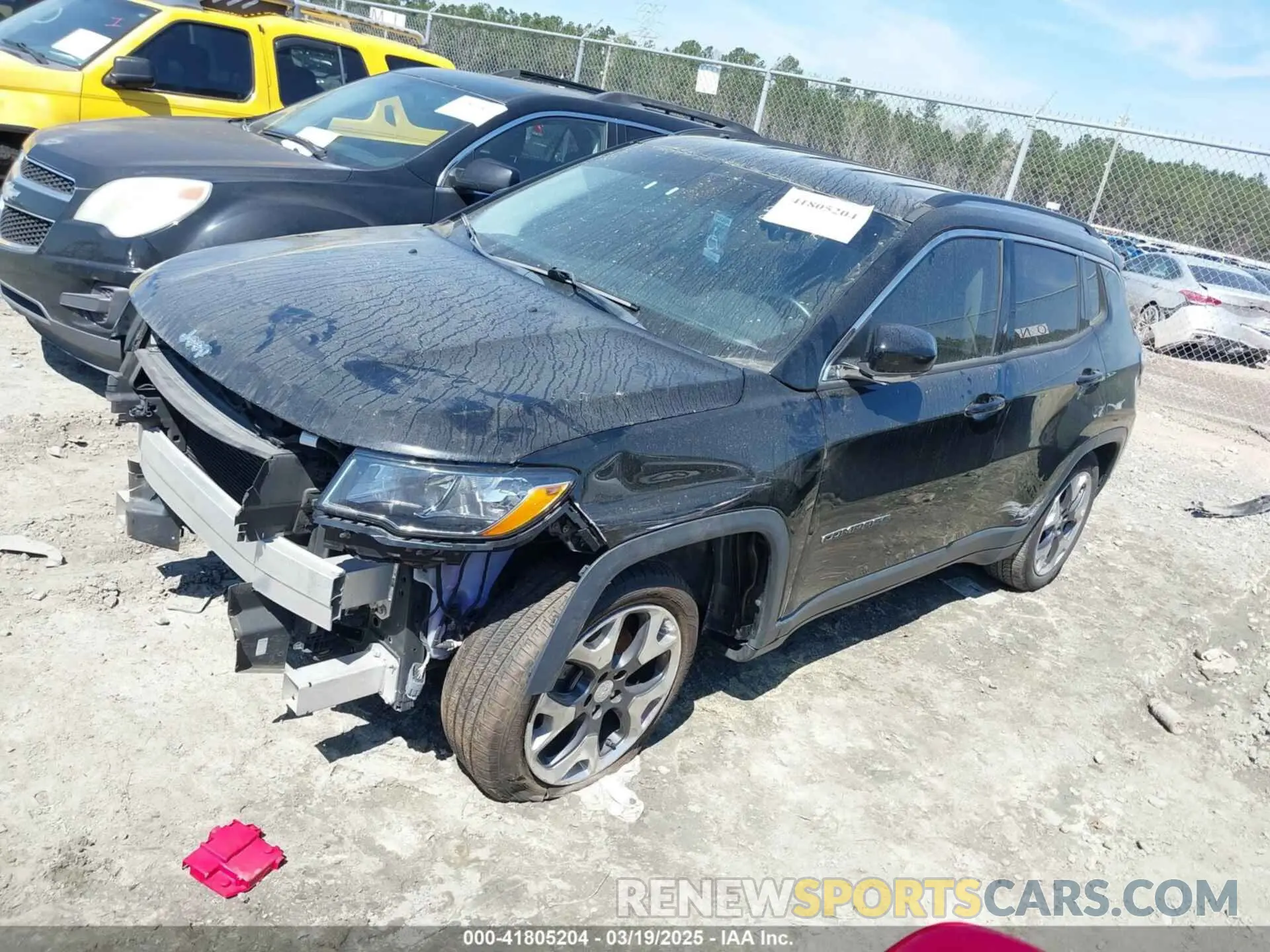 2 Photograph of a damaged car 3C4NJCCB5KT667265 JEEP COMPASS 2019