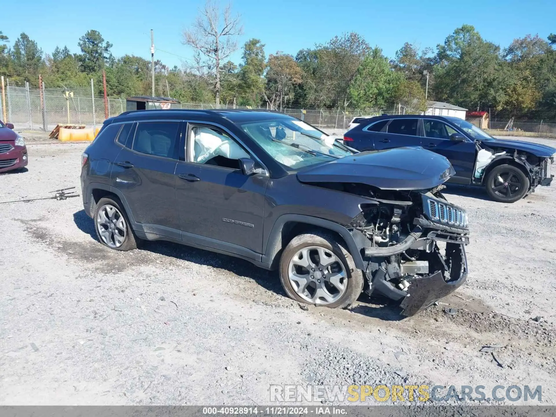 1 Photograph of a damaged car 3C4NJCCB6KT782148 JEEP COMPASS 2019