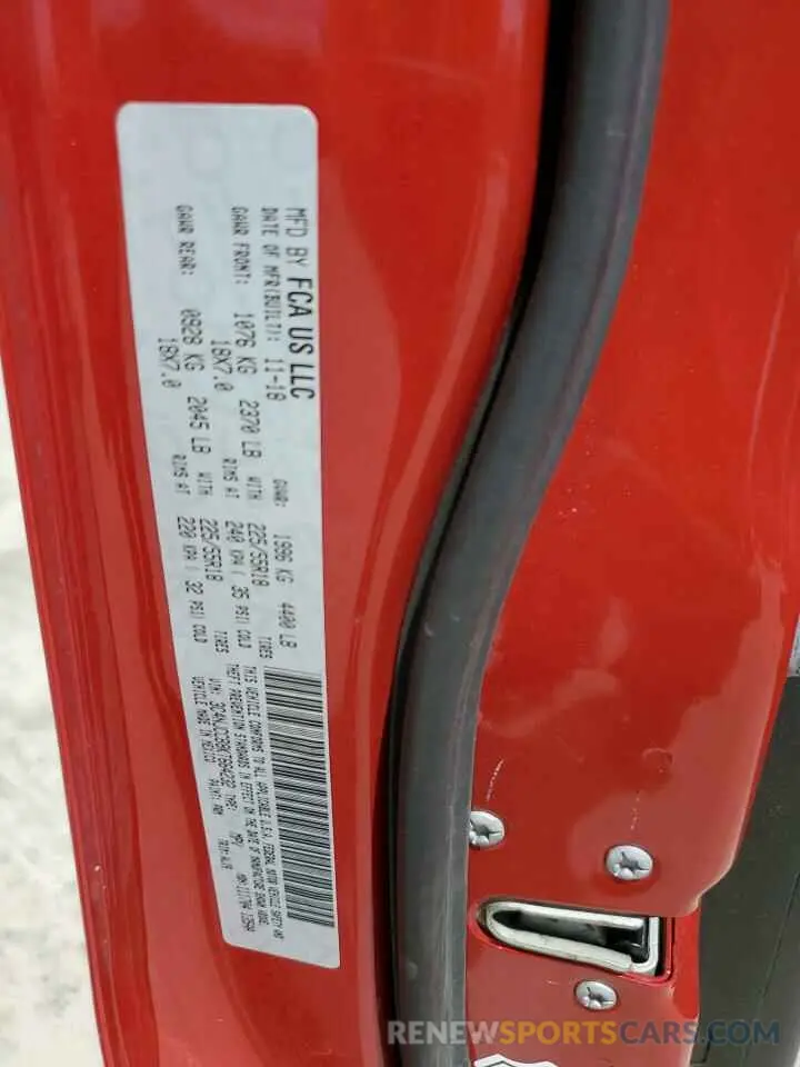13 Photograph of a damaged car 3C4NJCCB8KT664232 JEEP COMPASS 2019