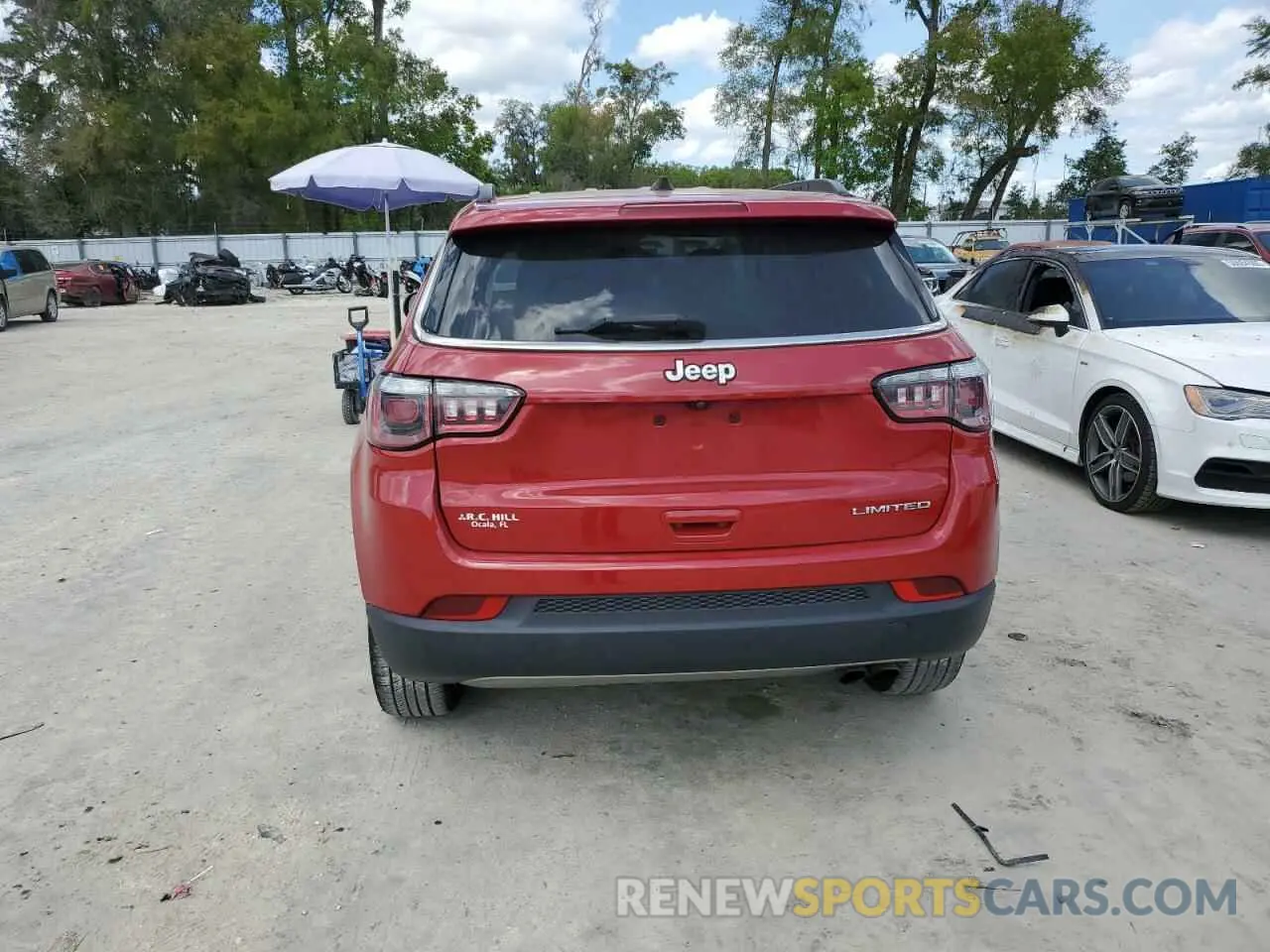 6 Photograph of a damaged car 3C4NJCCB8KT664232 JEEP COMPASS 2019