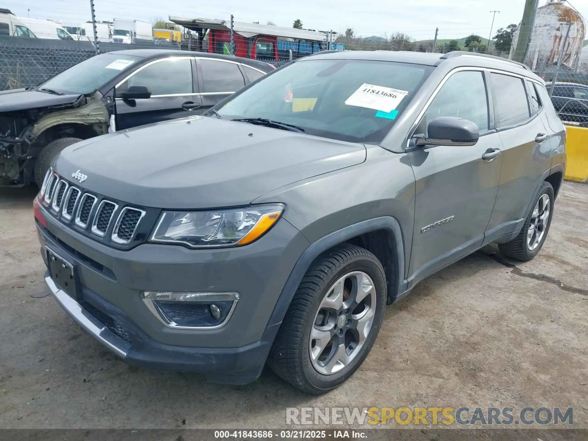 2 Photograph of a damaged car 3C4NJCCB8KT777811 JEEP COMPASS 2019