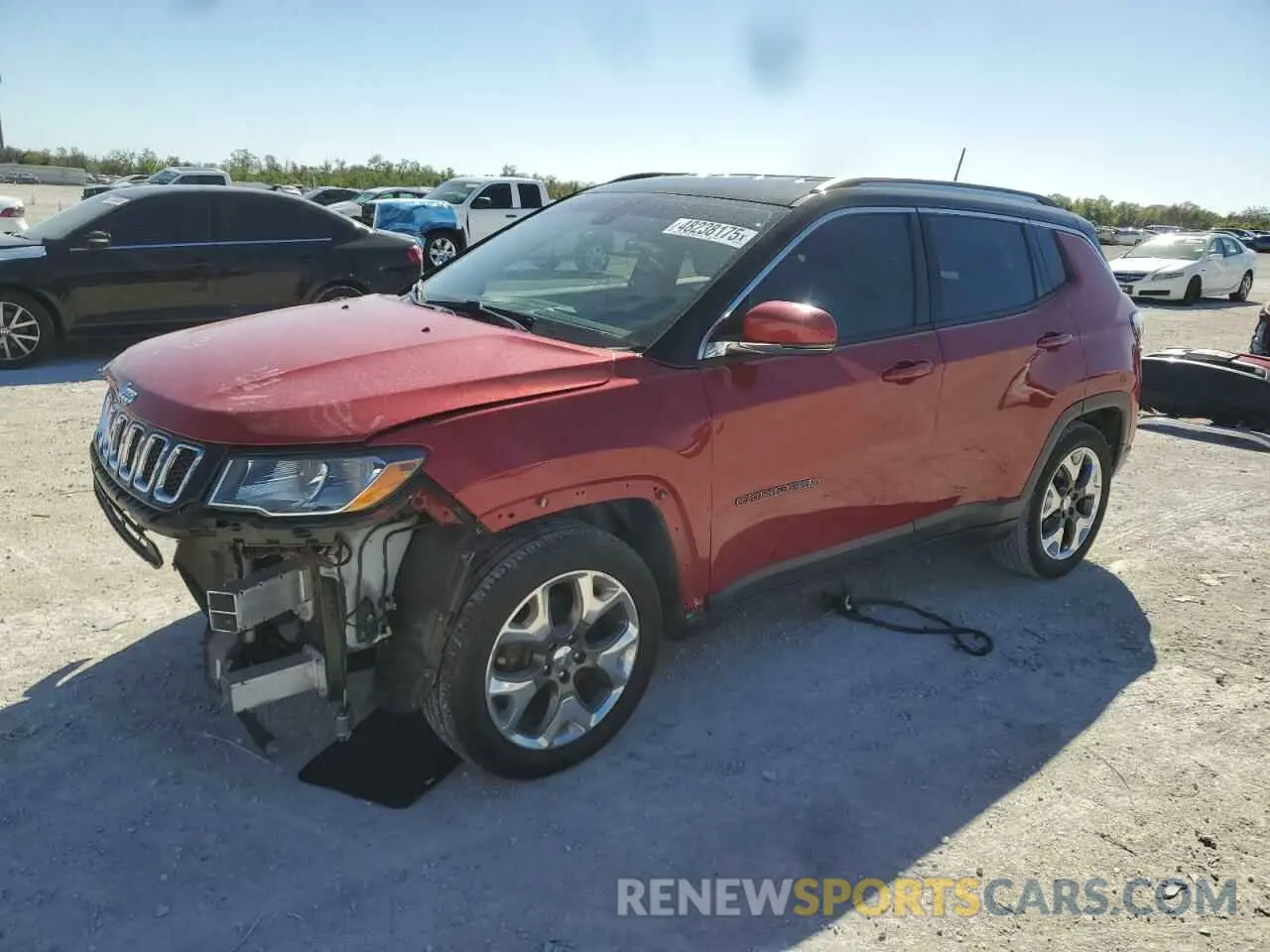 1 Photograph of a damaged car 3C4NJCCB8KT809401 JEEP COMPASS 2019