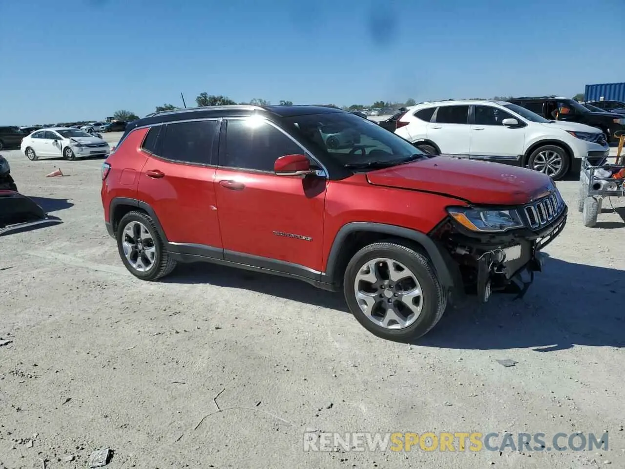 4 Photograph of a damaged car 3C4NJCCB8KT809401 JEEP COMPASS 2019