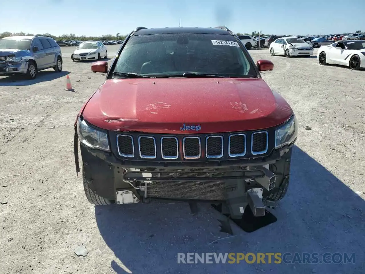 5 Photograph of a damaged car 3C4NJCCB8KT809401 JEEP COMPASS 2019