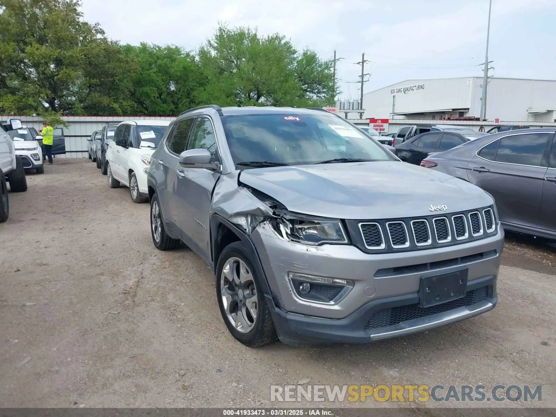 1 Photograph of a damaged car 3C4NJCCB9KT793631 JEEP COMPASS 2019
