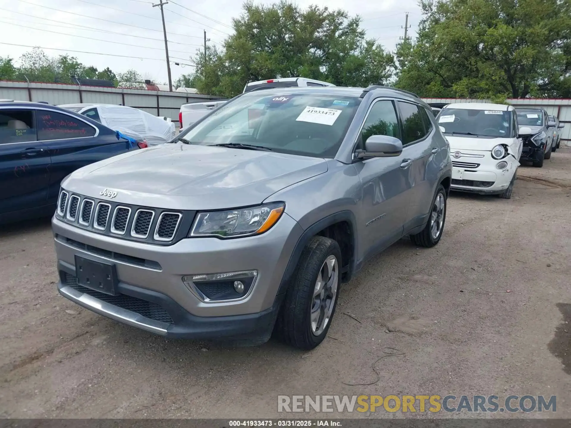 2 Photograph of a damaged car 3C4NJCCB9KT793631 JEEP COMPASS 2019