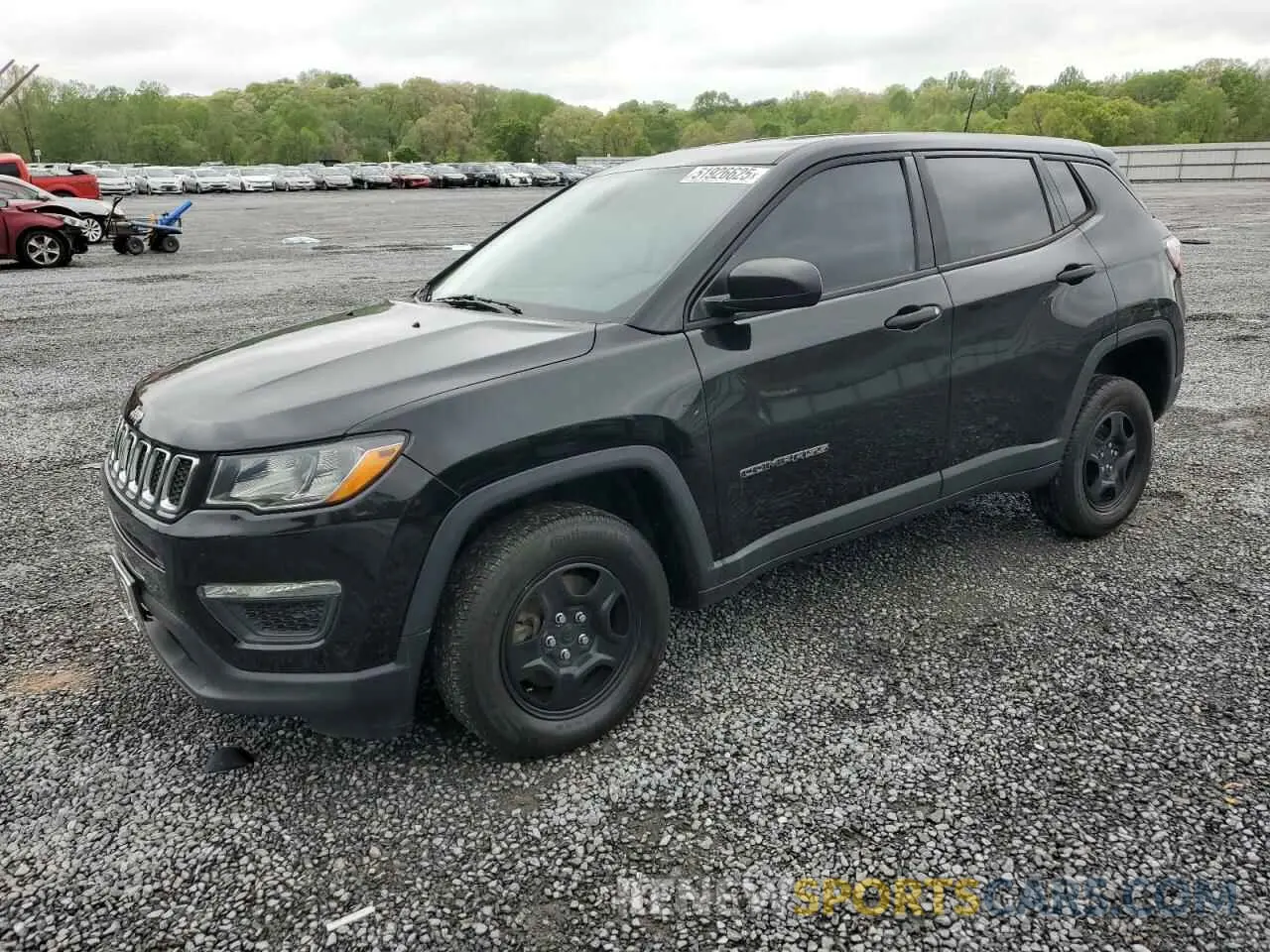 1 Photograph of a damaged car 3C4NJDAB4KT803099 JEEP COMPASS 2019