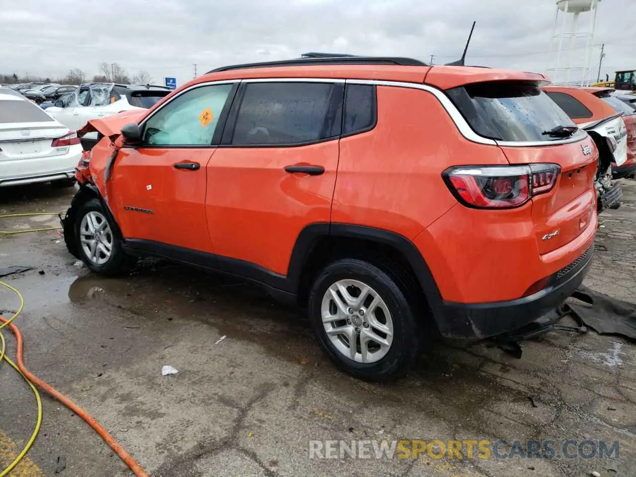 2 Photograph of a damaged car 3C4NJDAB5KT630628 JEEP COMPASS 2019