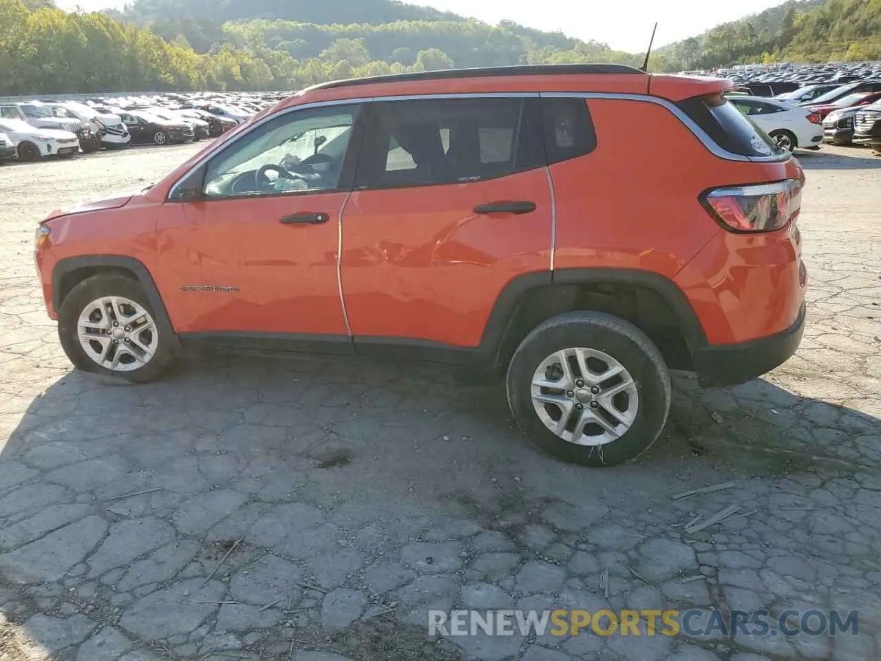 2 Photograph of a damaged car 3C4NJDAB6KT724484 JEEP COMPASS 2019