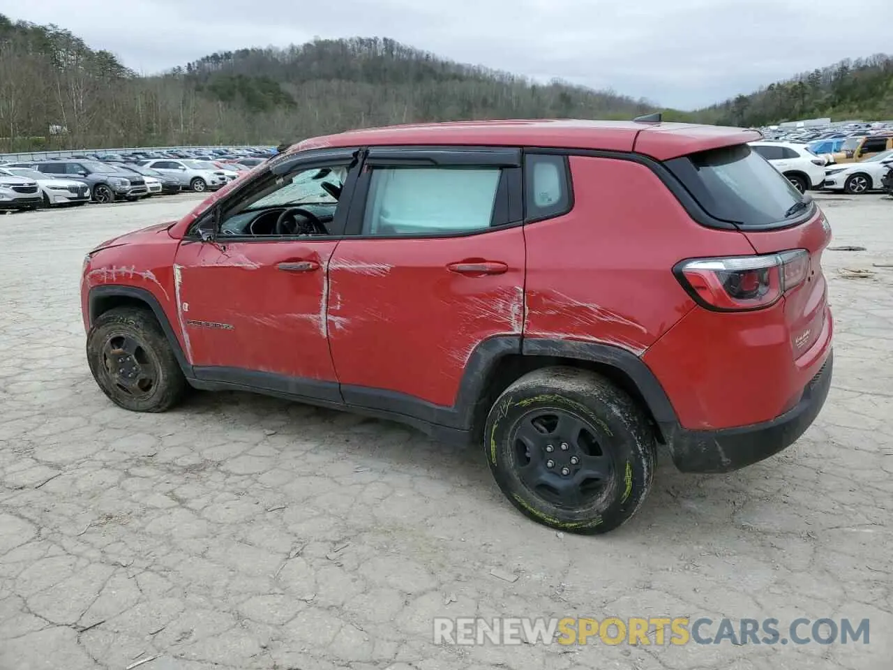 2 Photograph of a damaged car 3C4NJDAB6KT827629 JEEP COMPASS 2019