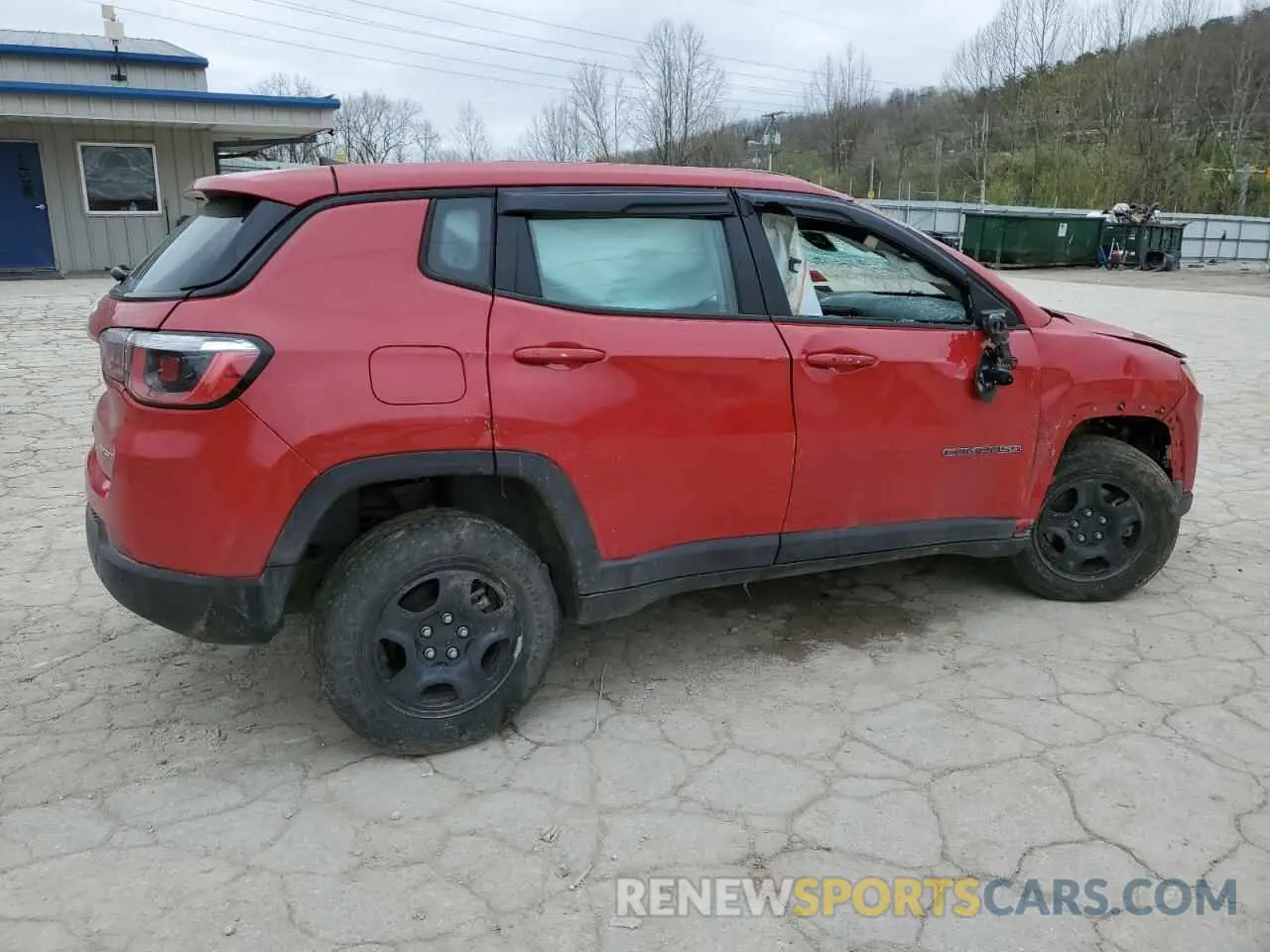 3 Photograph of a damaged car 3C4NJDAB6KT827629 JEEP COMPASS 2019