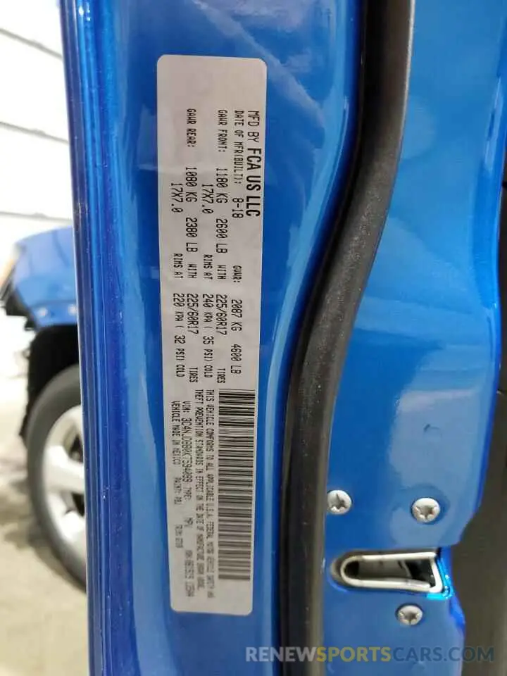 13 Photograph of a damaged car 3C4NJDBB0KT594099 JEEP COMPASS 2019