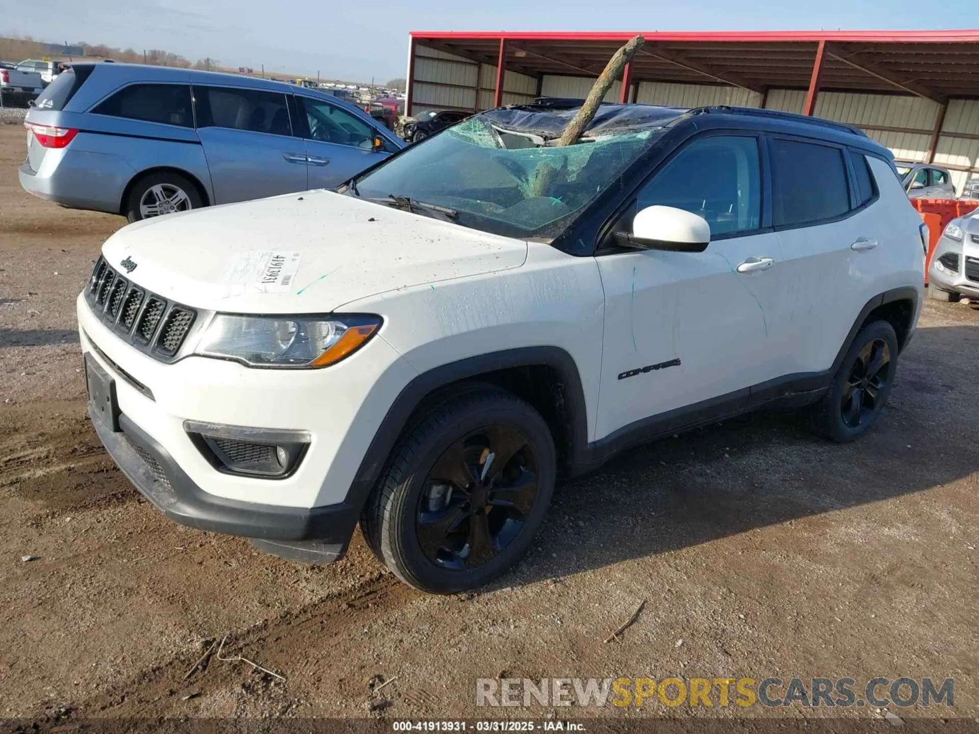 2 Photograph of a damaged car 3C4NJDBB0KT629952 JEEP COMPASS 2019