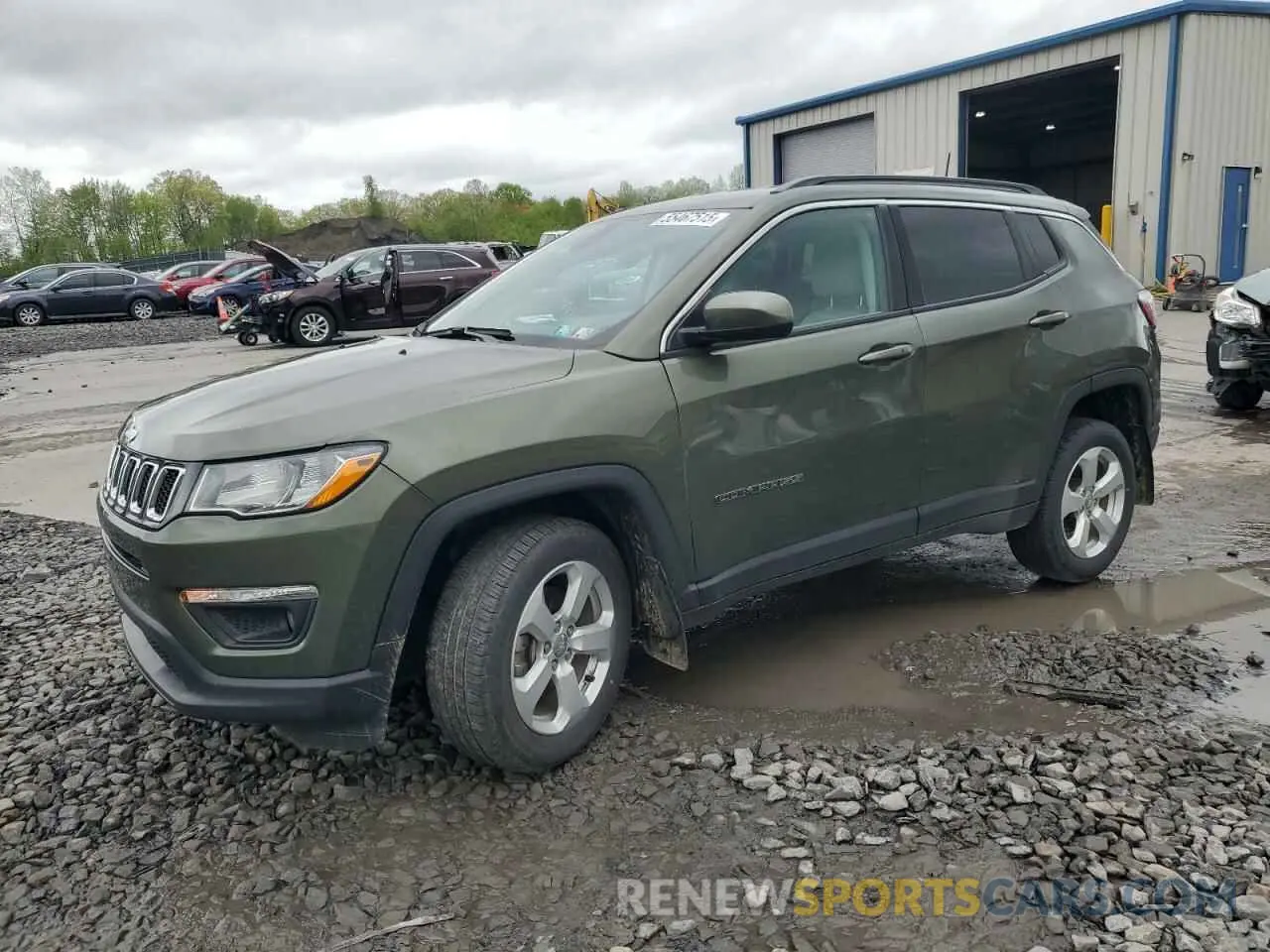 1 Photograph of a damaged car 3C4NJDBB0KT704536 JEEP COMPASS 2019