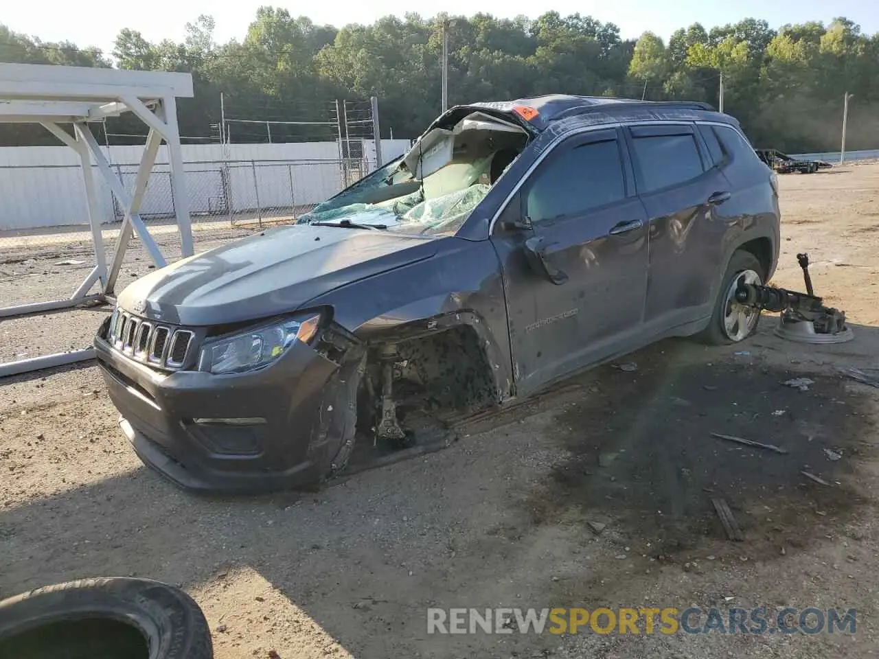 1 Photograph of a damaged car 3C4NJDBB0KT772822 JEEP COMPASS 2019