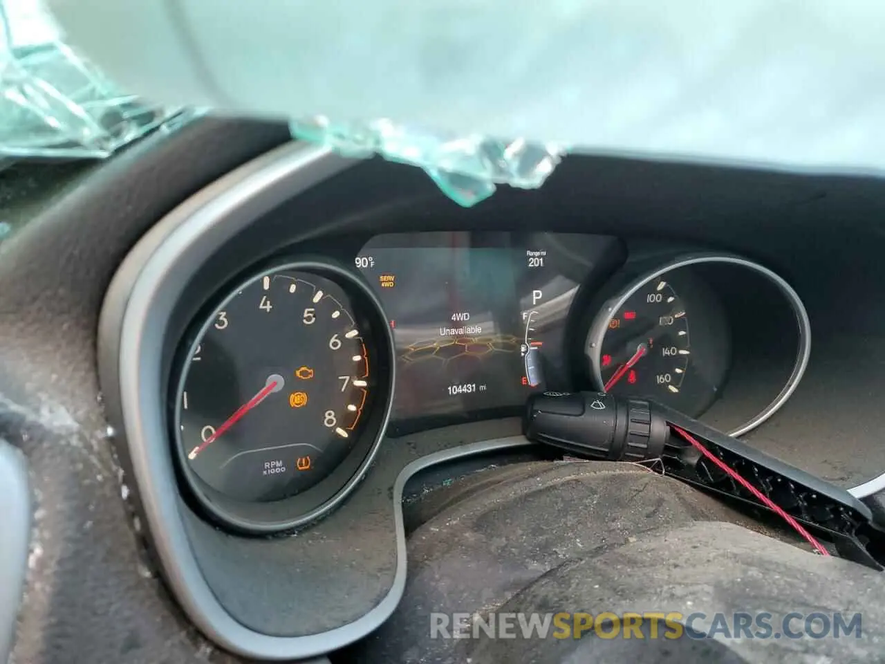 9 Photograph of a damaged car 3C4NJDBB0KT772822 JEEP COMPASS 2019
