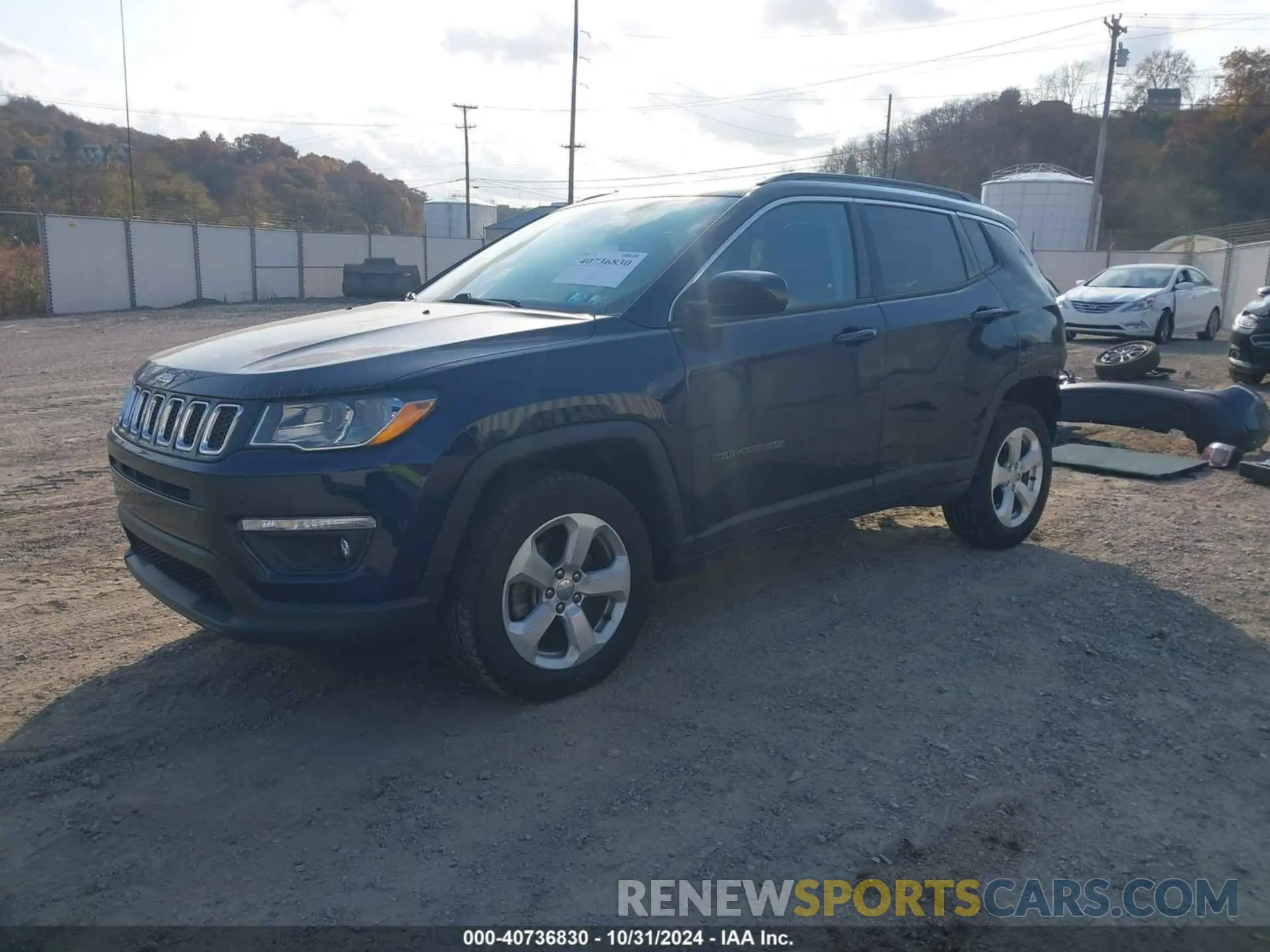 2 Photograph of a damaged car 3C4NJDBB0KT818133 JEEP COMPASS 2019