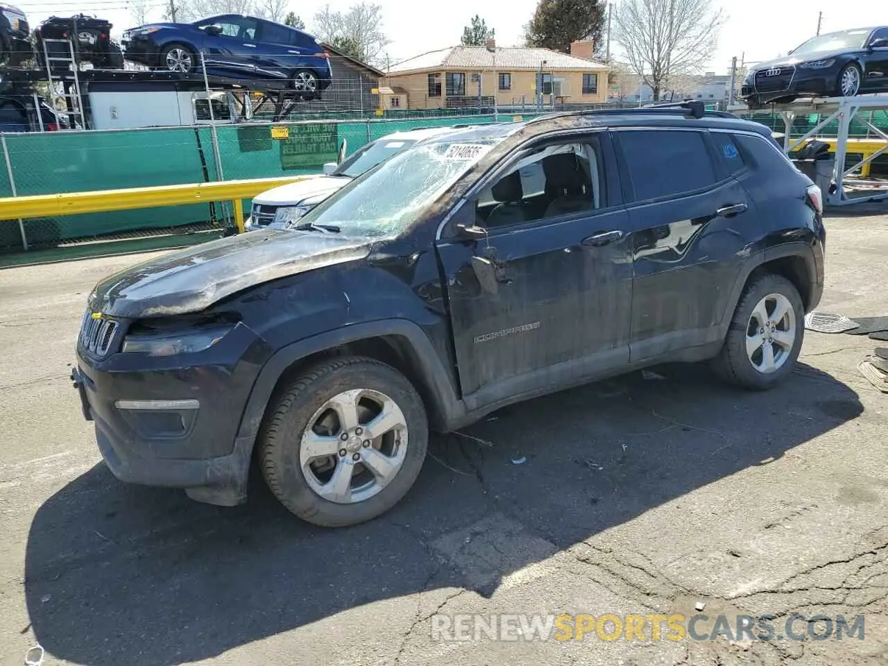 1 Photograph of a damaged car 3C4NJDBB1KT593950 JEEP COMPASS 2019