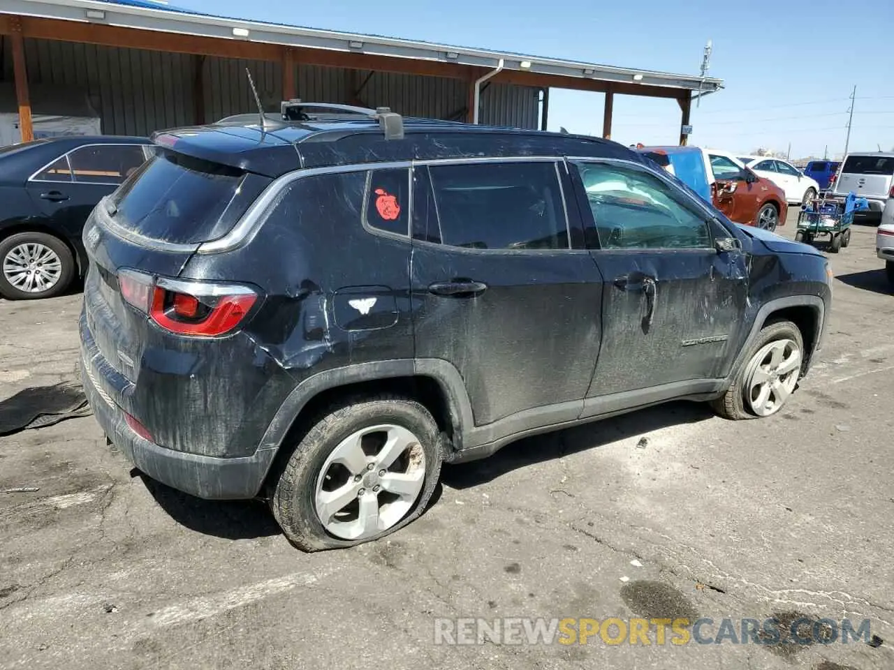 3 Photograph of a damaged car 3C4NJDBB1KT593950 JEEP COMPASS 2019