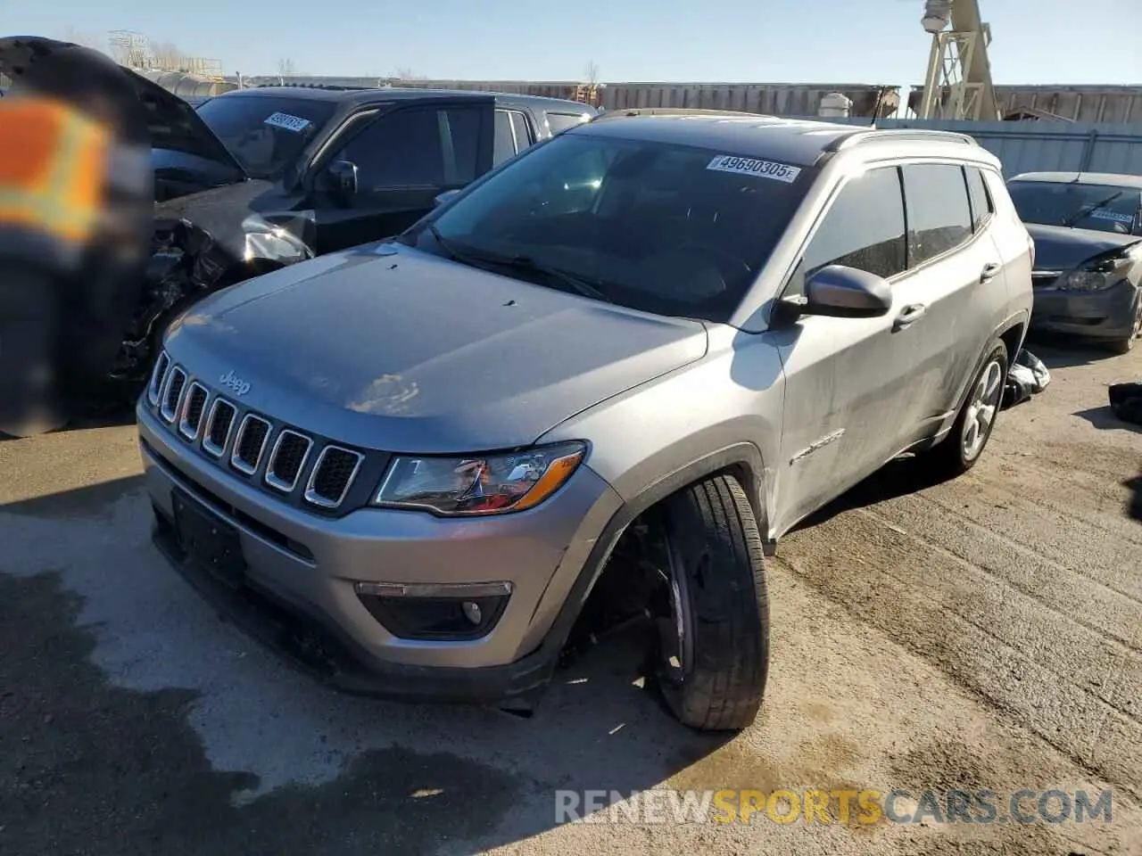 1 Photograph of a damaged car 3C4NJDBB1KT675127 JEEP COMPASS 2019