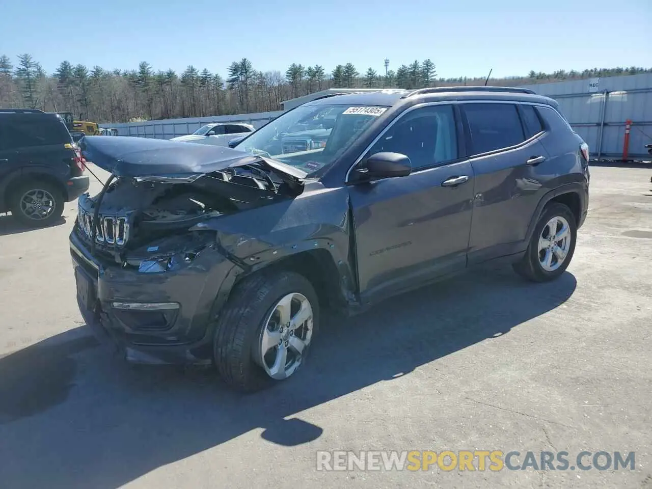 1 Photograph of a damaged car 3C4NJDBB1KT678948 JEEP COMPASS 2019