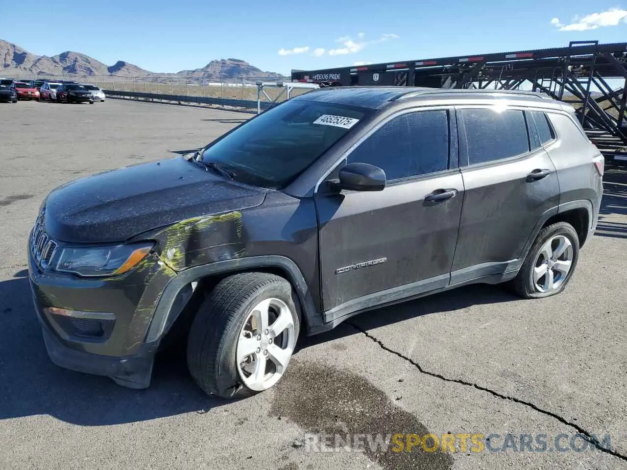 1 Photograph of a damaged car 3C4NJDBB1KT817864 JEEP COMPASS 2019