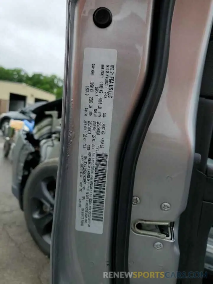 14 Photograph of a damaged car 3C4NJDBB1KT838987 JEEP COMPASS 2019