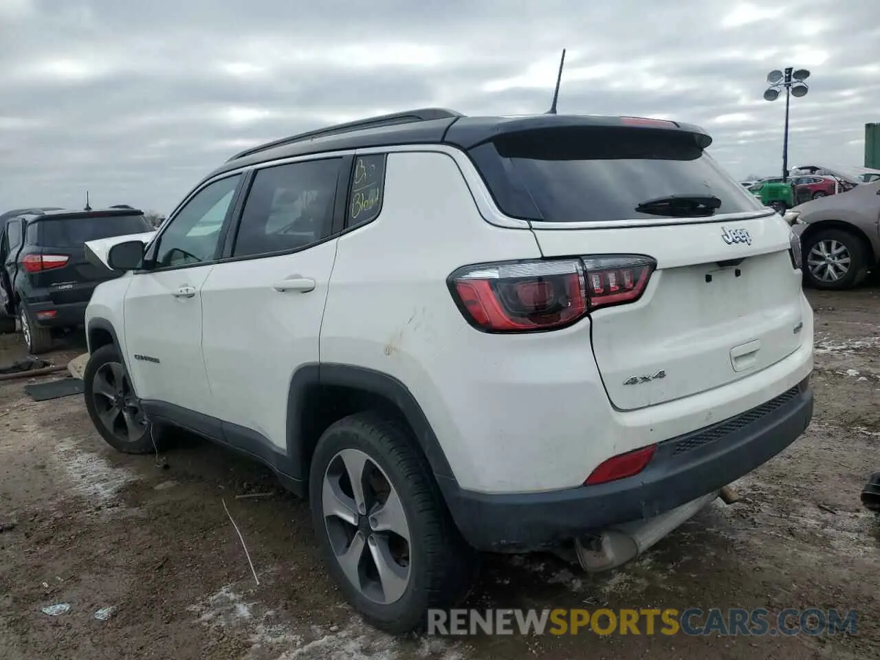 2 Photograph of a damaged car 3C4NJDBB2KT600968 JEEP COMPASS 2019