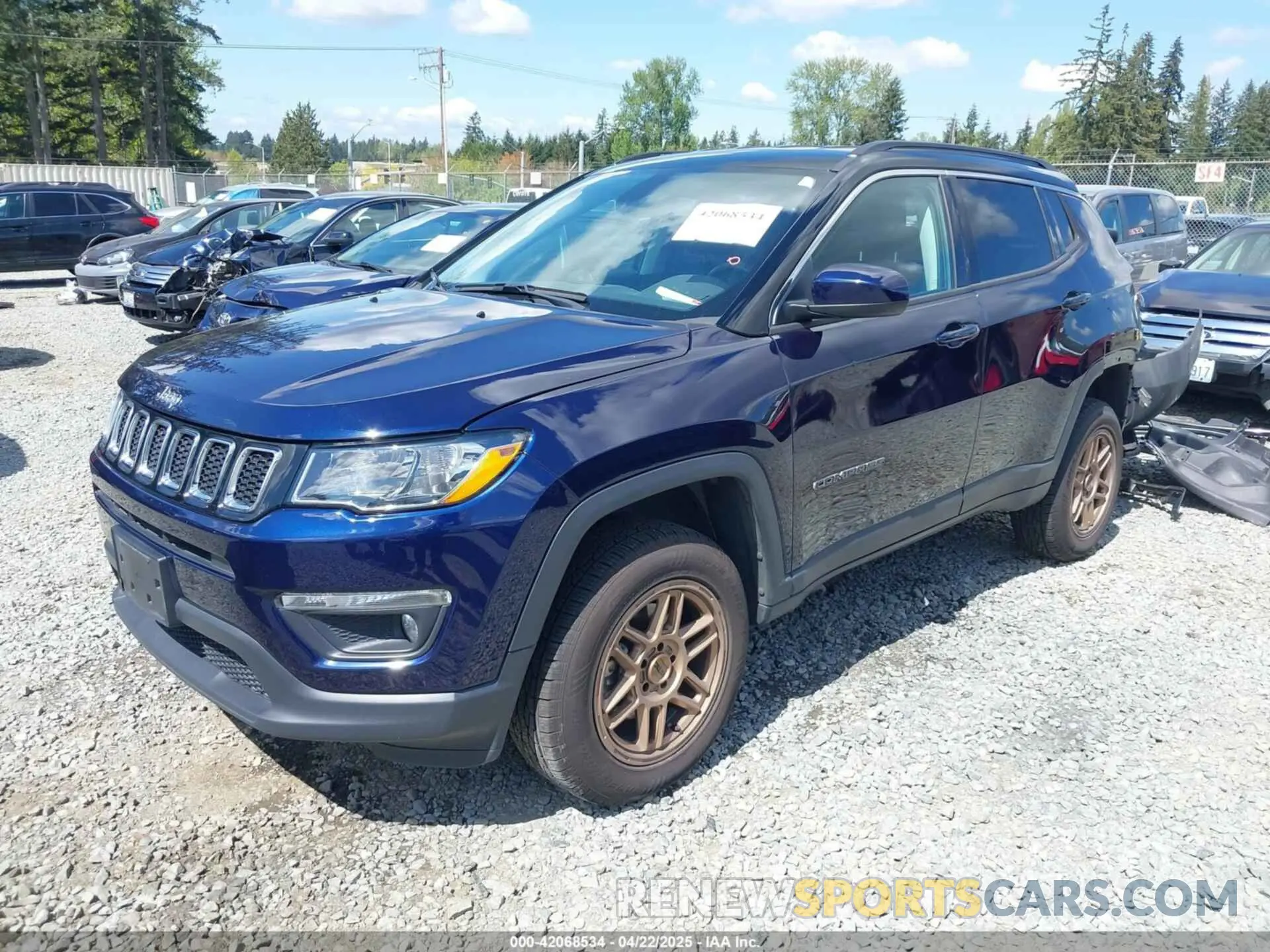 2 Photograph of a damaged car 3C4NJDBB3KT846931 JEEP COMPASS 2019