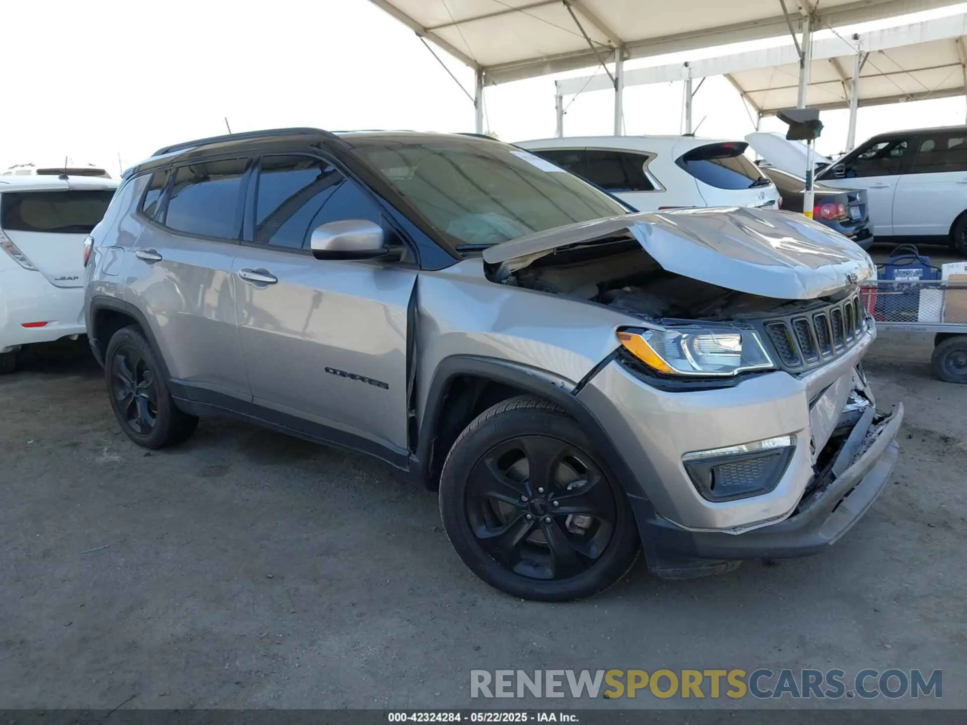 1 Photograph of a damaged car 3C4NJDBB4KT754484 JEEP COMPASS 2019