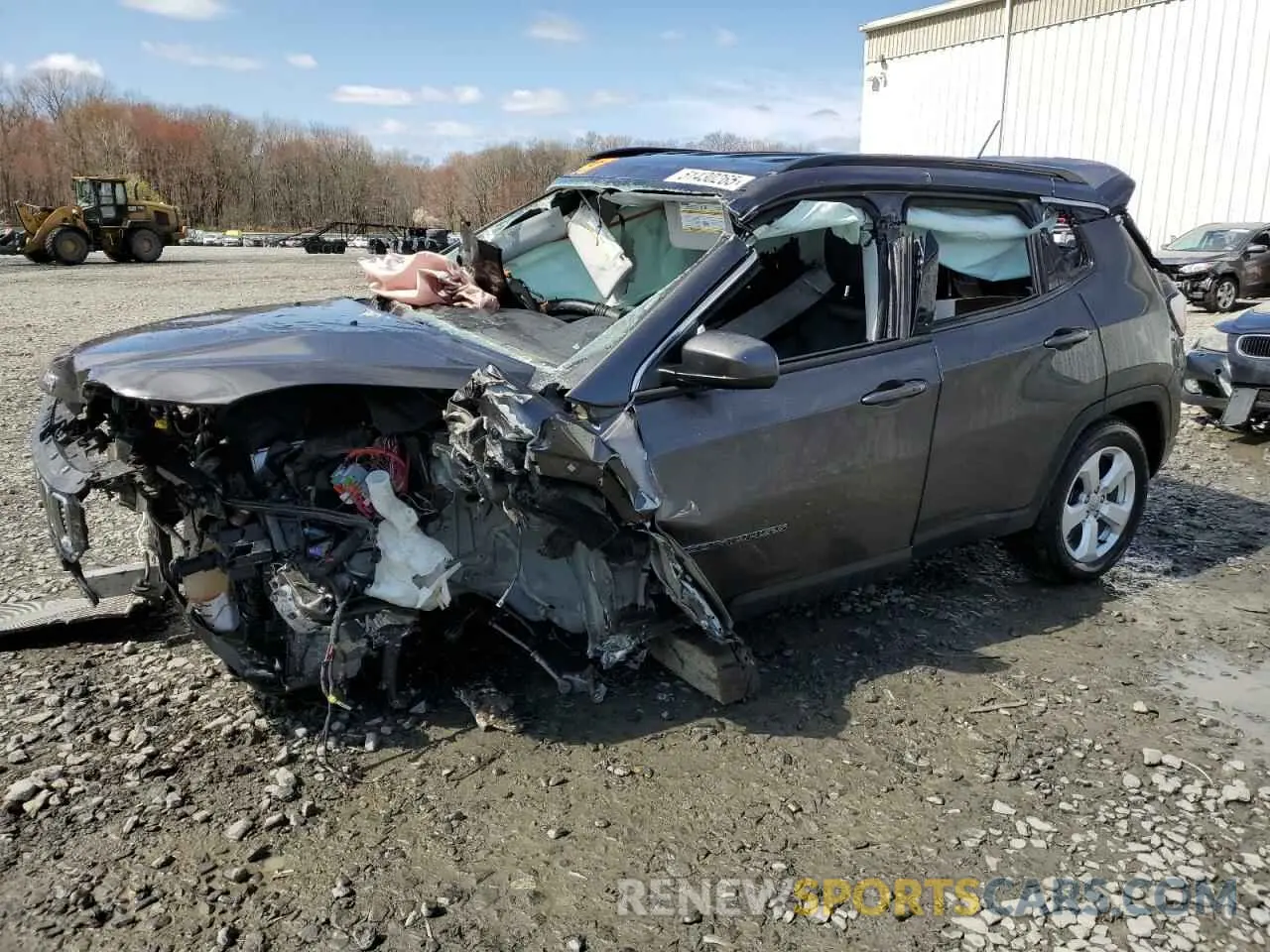 1 Photograph of a damaged car 3C4NJDBB5KT675311 JEEP COMPASS 2019