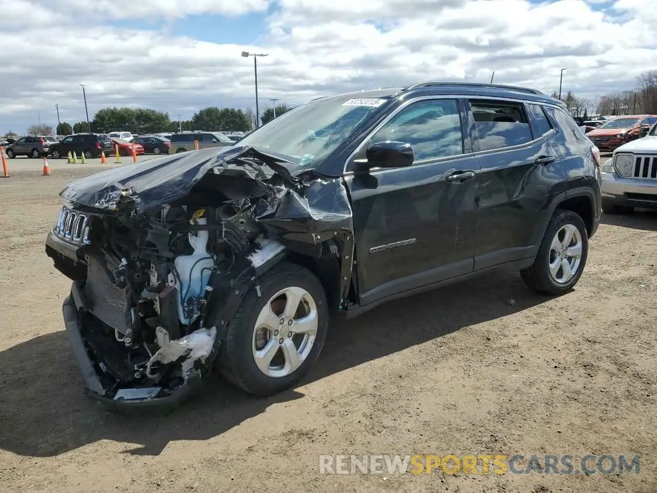 1 Photograph of a damaged car 3C4NJDBB5KT767907 JEEP COMPASS 2019