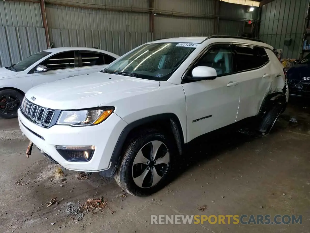 1 Photograph of a damaged car 3C4NJDBB6KT598559 JEEP COMPASS 2019