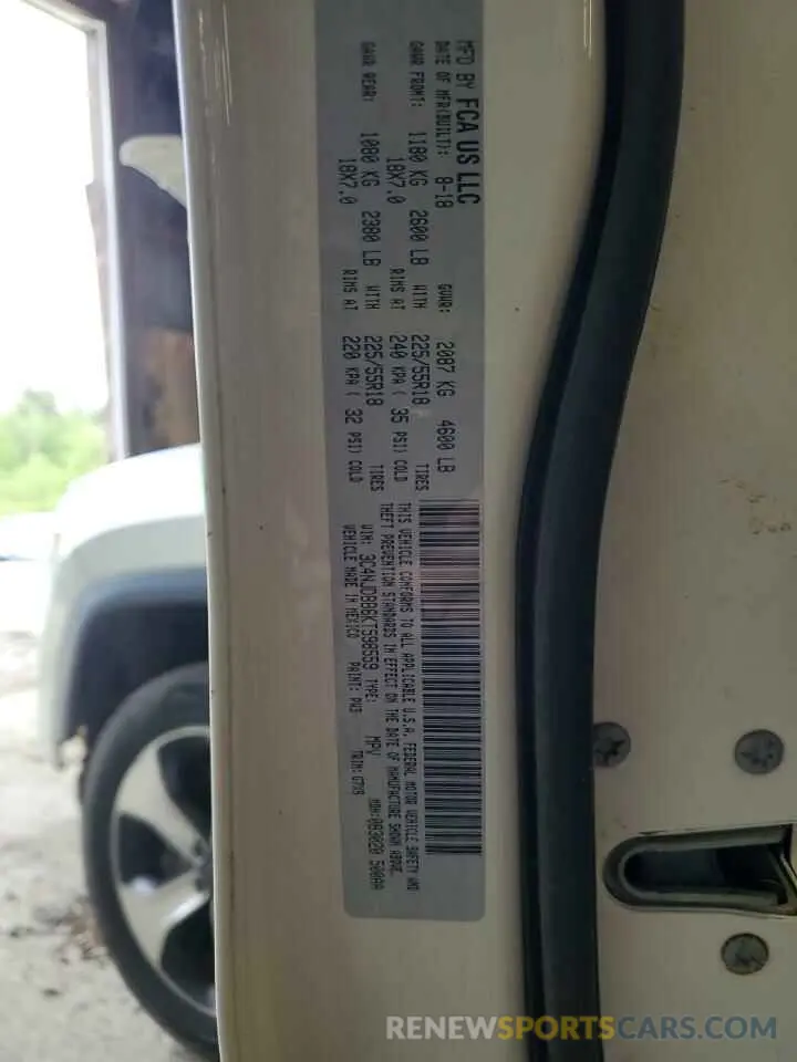 14 Photograph of a damaged car 3C4NJDBB6KT598559 JEEP COMPASS 2019