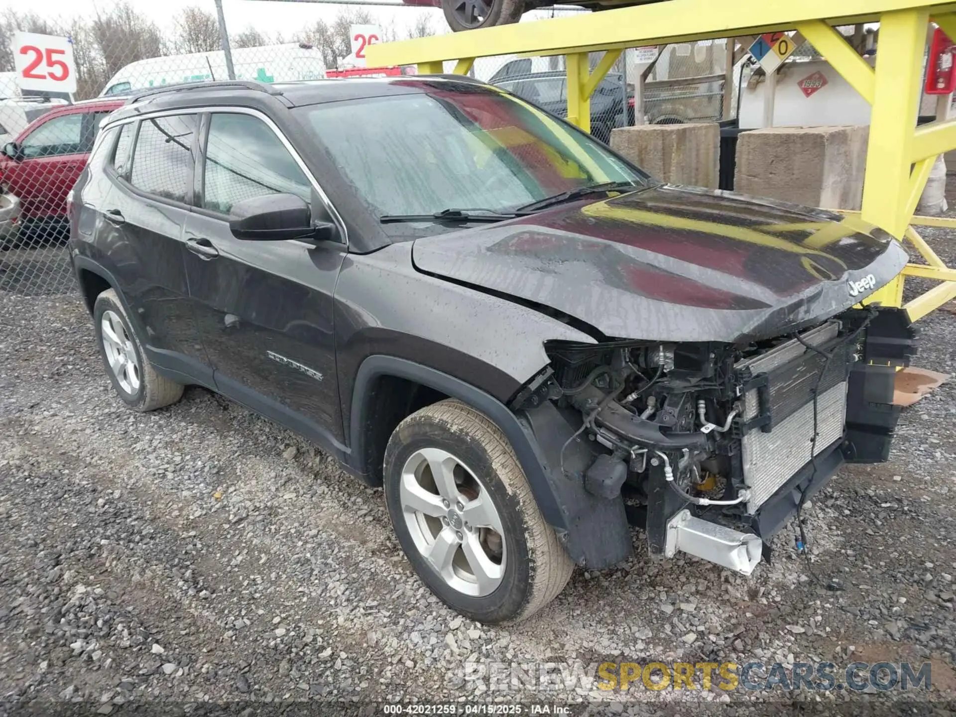 1 Photograph of a damaged car 3C4NJDBB6KT682719 JEEP COMPASS 2019