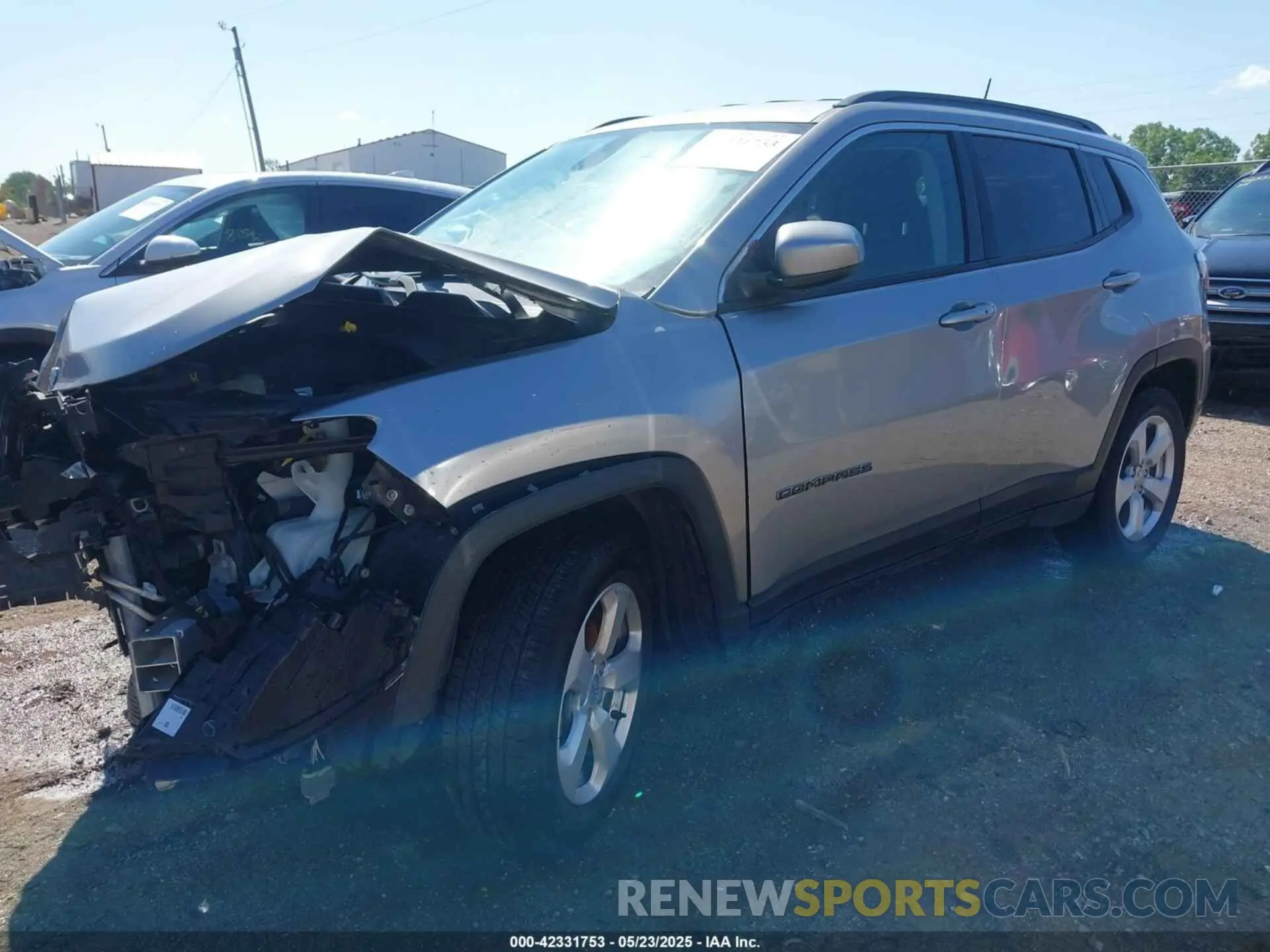 2 Photograph of a damaged car 3C4NJDBB6KT697110 JEEP COMPASS 2019