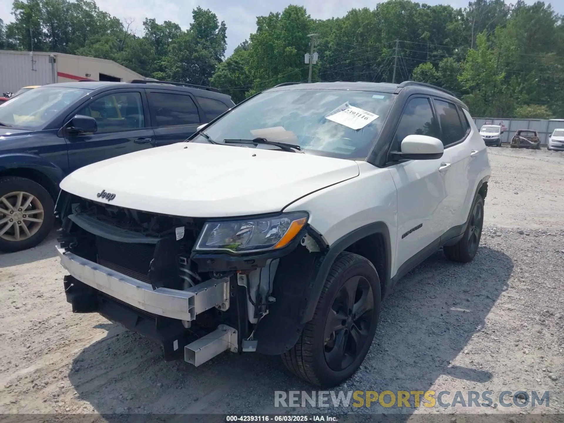 2 Photograph of a damaged car 3C4NJDBB6KT741137 JEEP COMPASS 2019
