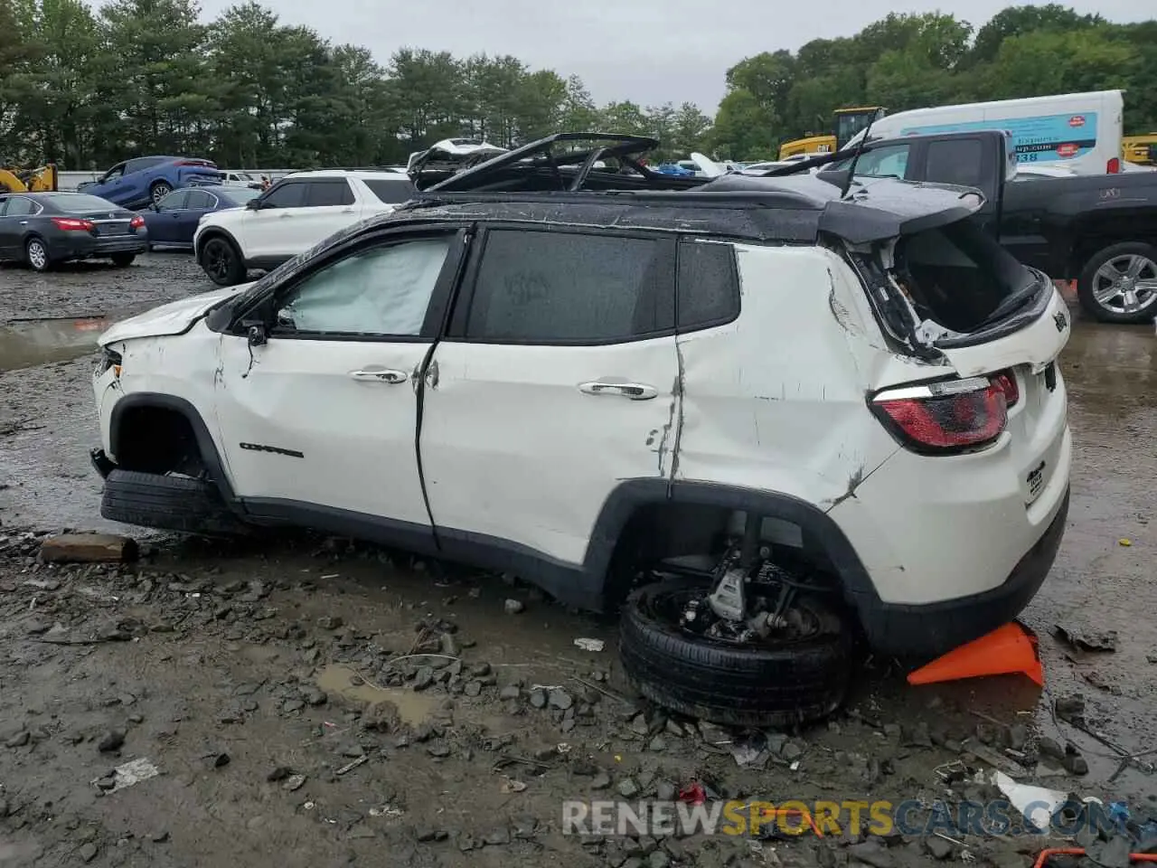 2 Photograph of a damaged car 3C4NJDBB6KT761212 JEEP COMPASS 2019