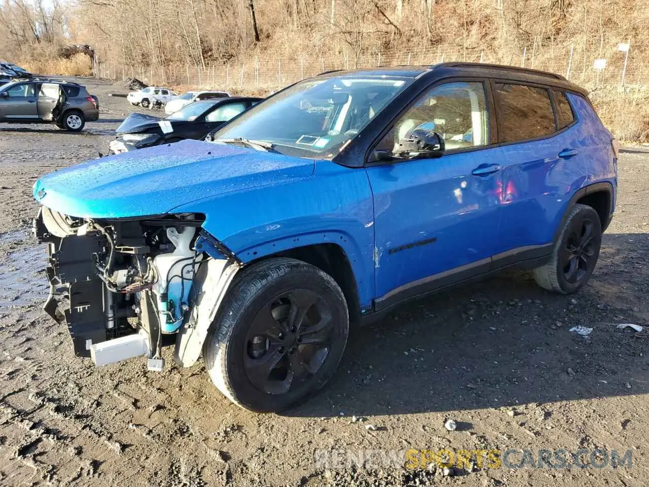 1 Photograph of a damaged car 3C4NJDBB7KT648644 JEEP COMPASS 2019