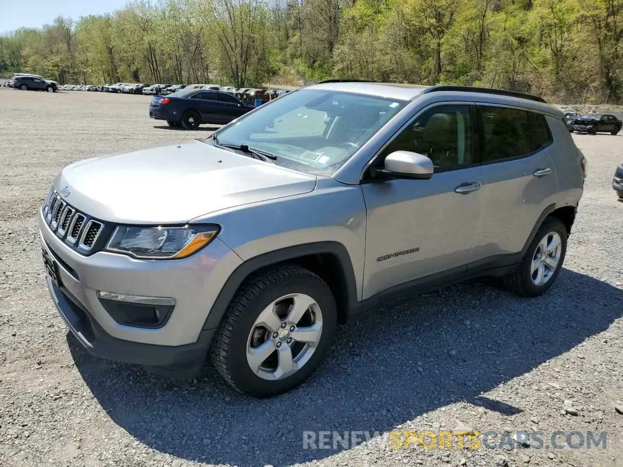 1 Photograph of a damaged car 3C4NJDBB7KT703433 JEEP COMPASS 2019