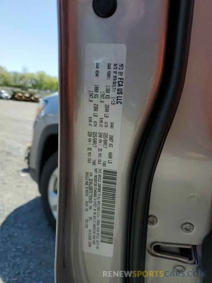 13 Photograph of a damaged car 3C4NJDBB7KT703433 JEEP COMPASS 2019
