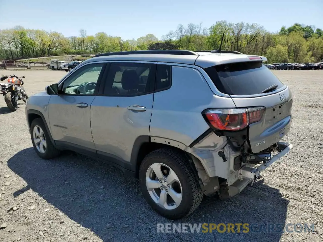 2 Photograph of a damaged car 3C4NJDBB7KT703433 JEEP COMPASS 2019