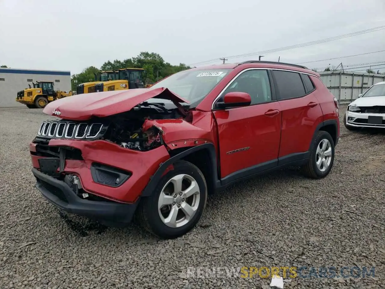 1 Photograph of a damaged car 3C4NJDBB7KT735802 JEEP COMPASS 2019