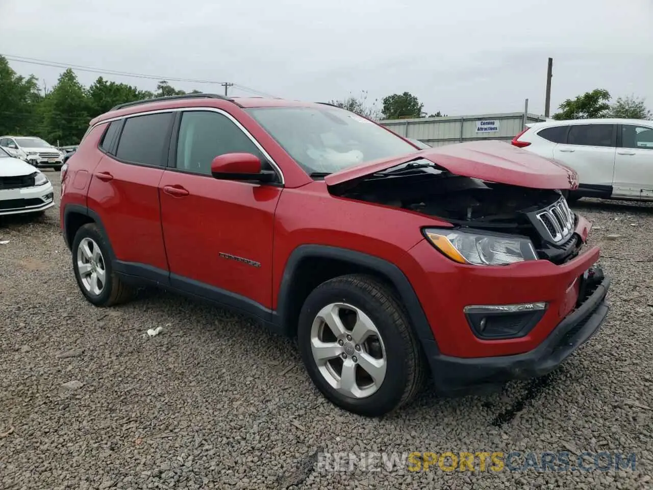 4 Photograph of a damaged car 3C4NJDBB7KT735802 JEEP COMPASS 2019