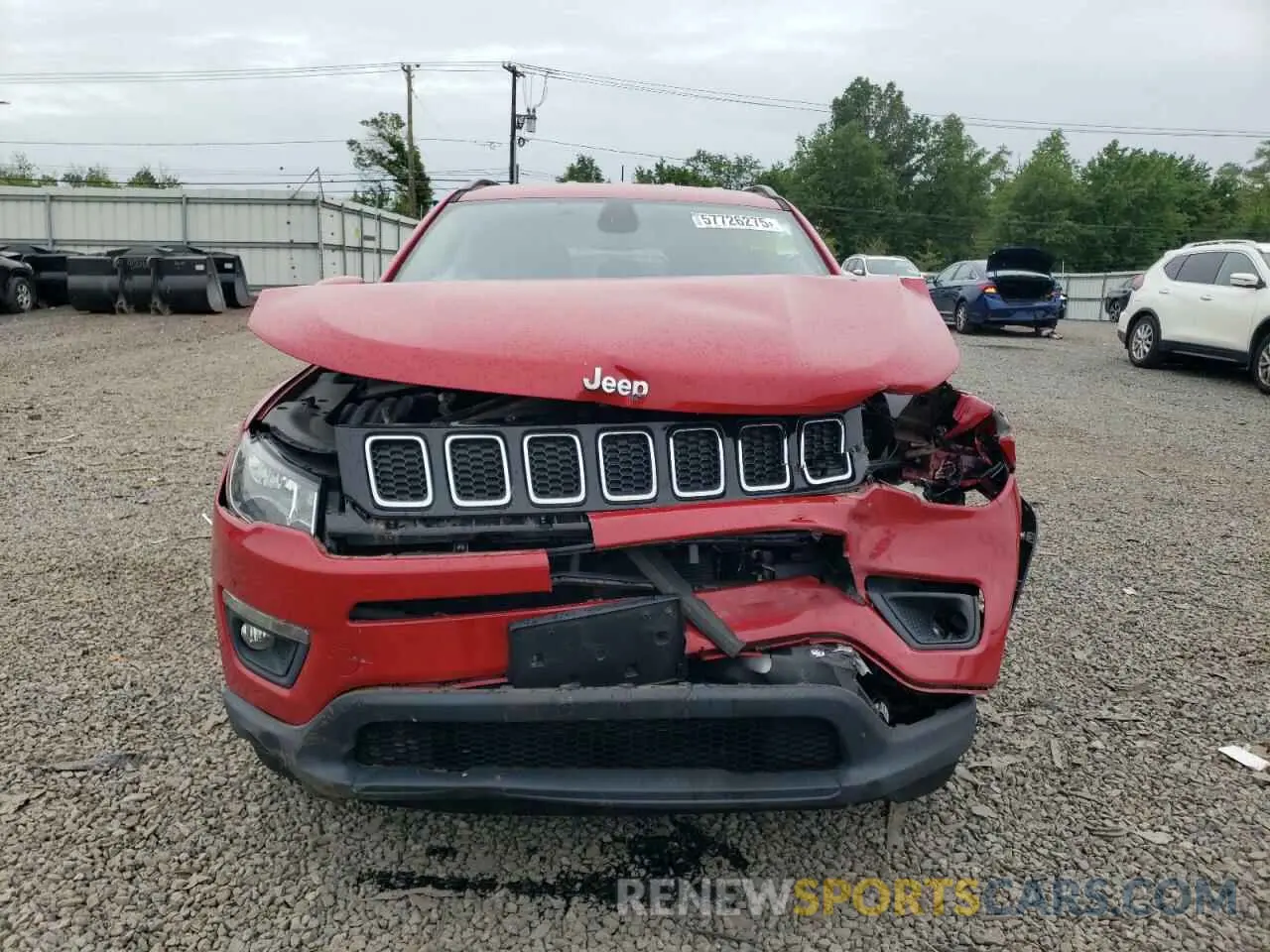 5 Photograph of a damaged car 3C4NJDBB7KT735802 JEEP COMPASS 2019