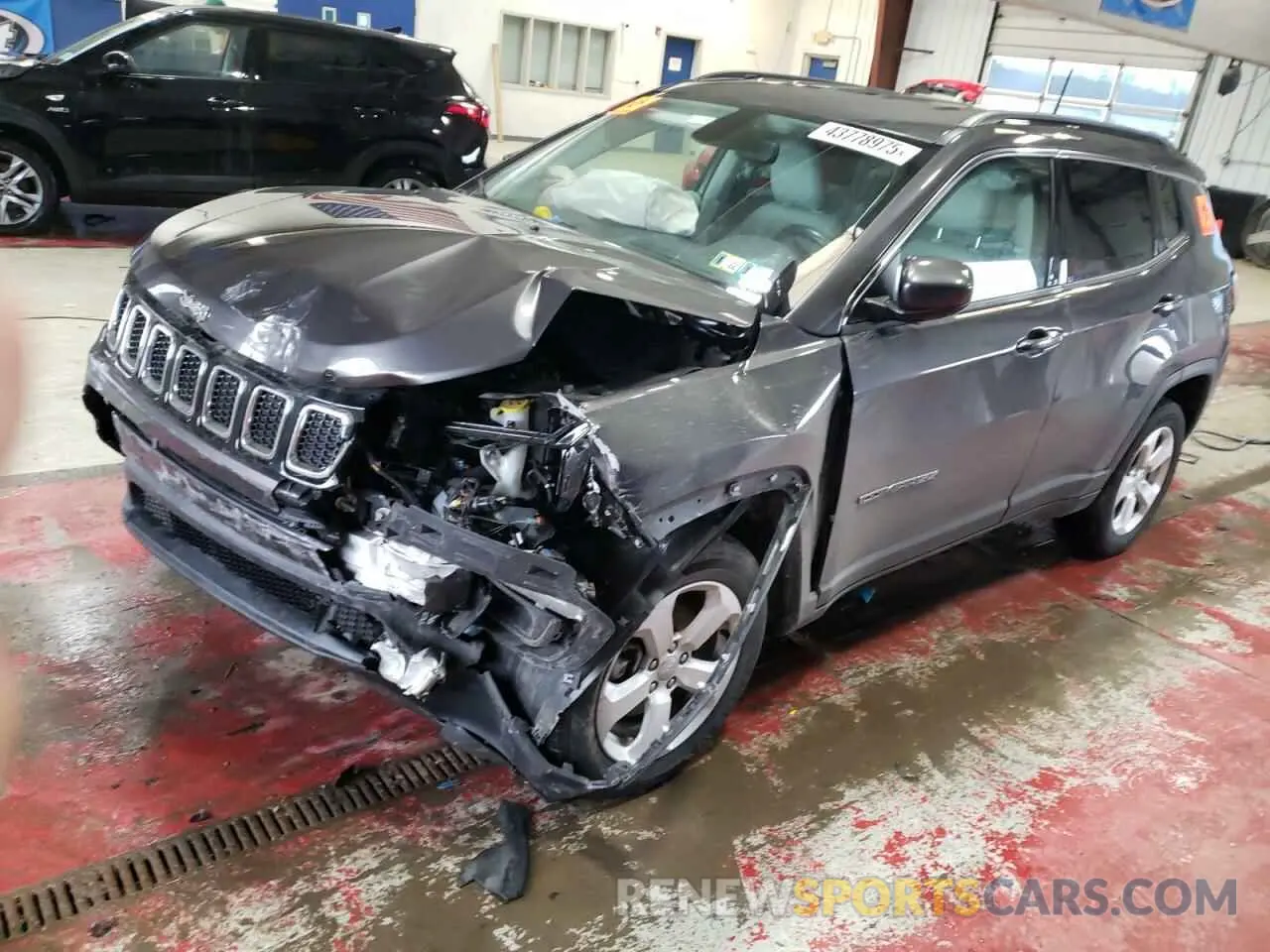 1 Photograph of a damaged car 3C4NJDBB7KT806934 JEEP COMPASS 2019