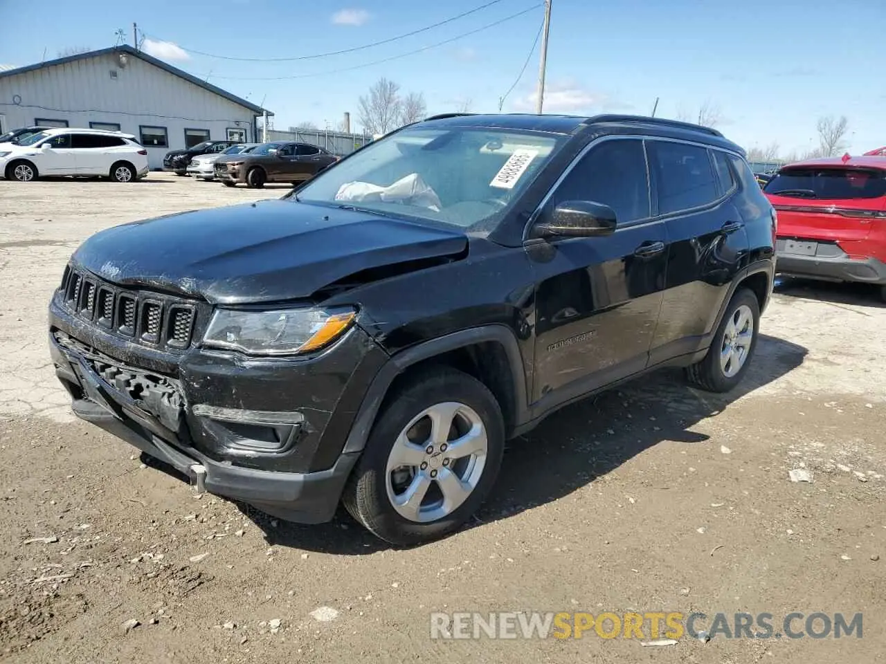 1 Photograph of a damaged car 3C4NJDBB7KT847886 JEEP COMPASS 2019